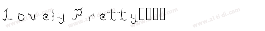 Lovely Pretty字体转换